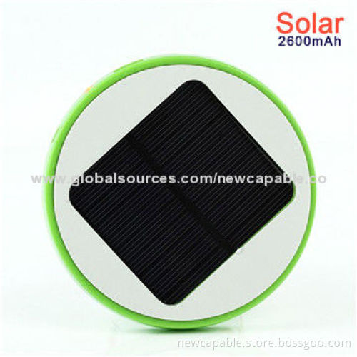 2,600mAh Mini Microsoft's Windows Solar Power Bank with Li-polymer Battery
